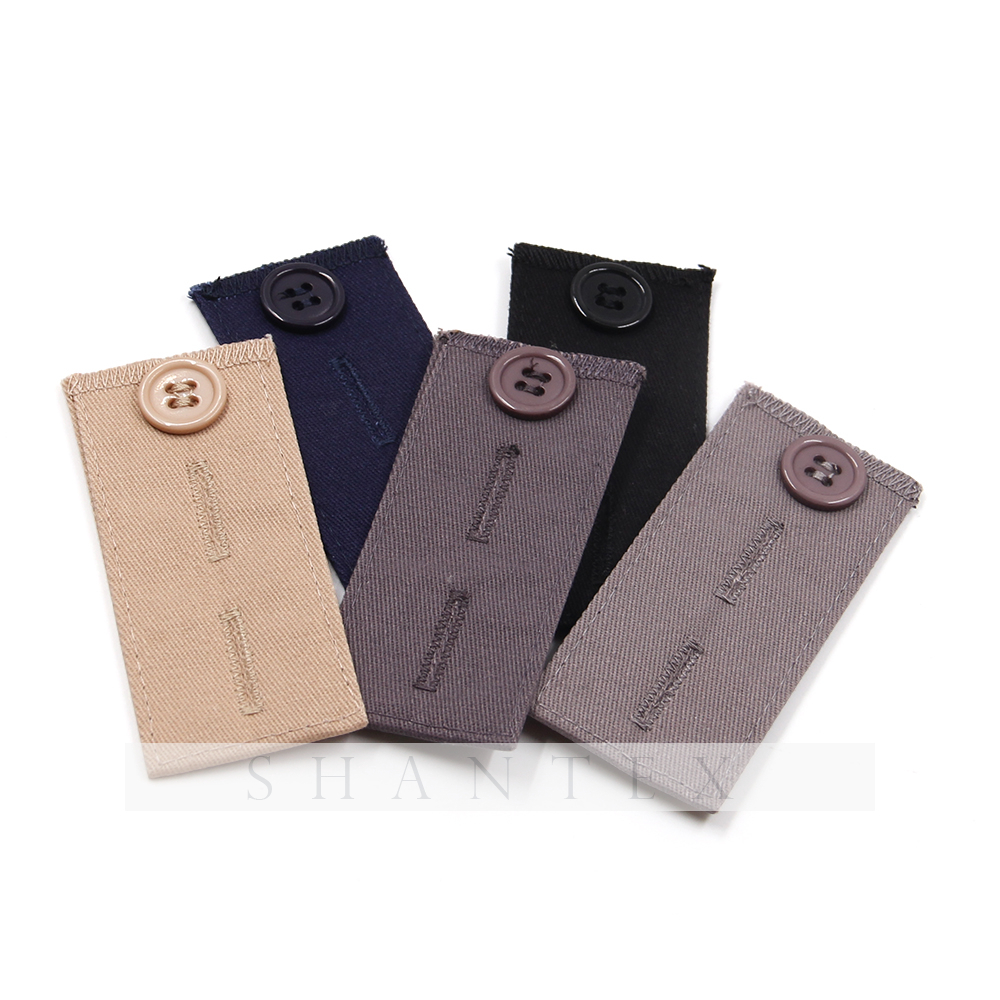 5 Stück Bequeme Hosen Bundle Hose Taille Extenders Cotton Button Extender für Kleid Pantsand Jeans