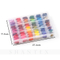  Stickgarn 108pcs DMC Colors Stickgarn String Kits mit Aufbewahrungsbox 38 Stück Stickpackungen